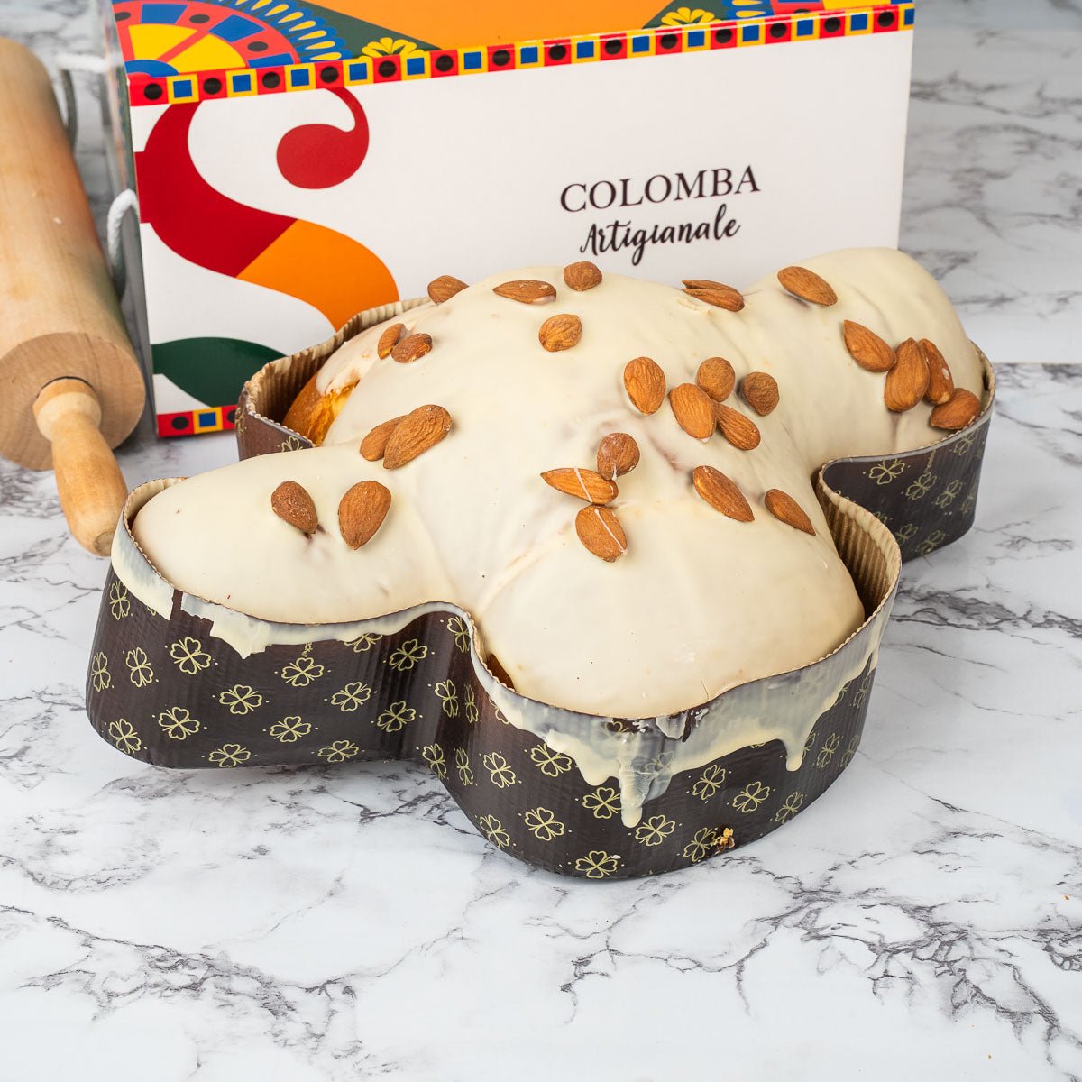Colomba artigianale farcita alla mandorla 1,1kg - SicilyAddict