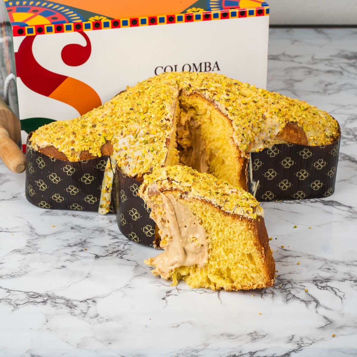 Colomba artigianale farcita Tre Meraviglie 1,1kg - SicilyAddict