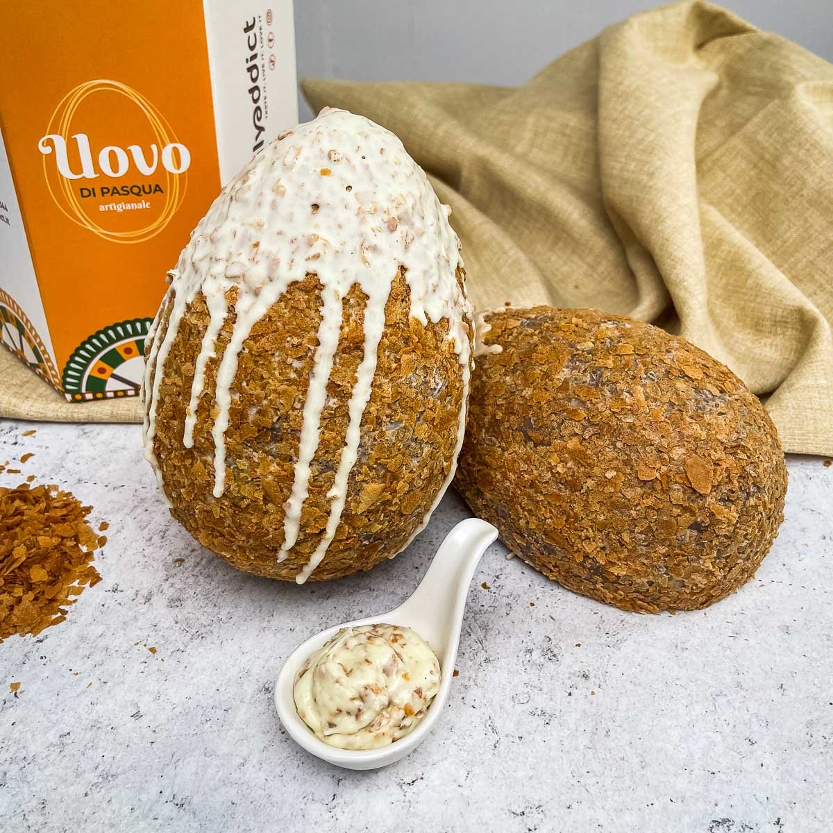 Uovo di Pasqua artigianale cioccolato e cereali Ciokocereali 350g - SicilyAddict