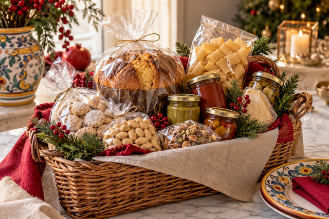 Come comporre un cesto natalizio siciliano dolce e salato - SicilyAddict