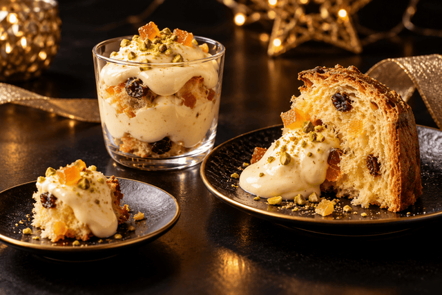 Dessert di Capodanno con il panettone: tre monoporzioni da assemblare - SicilyAddict