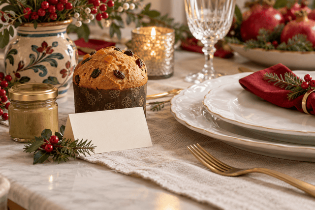 Panettoncini segnaposto: come preparare la tavola di Natale - SicilyAddict