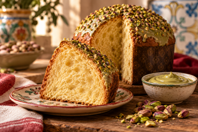 Panettone al pistacchio: impasto, copertura o crema? - SicilyAddict