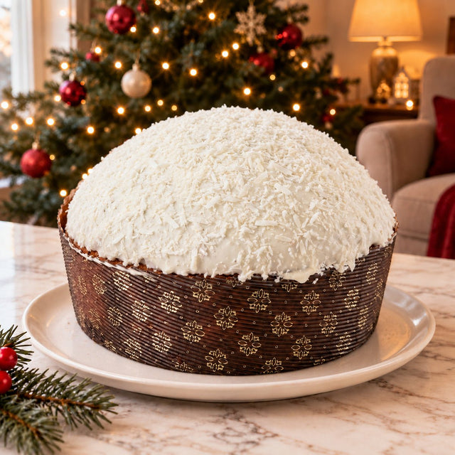 Panettone Ciokococco con copertura bianca e cocco