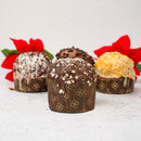 Panettoncino artigianale farcito ai Tre Cioccolati 150g