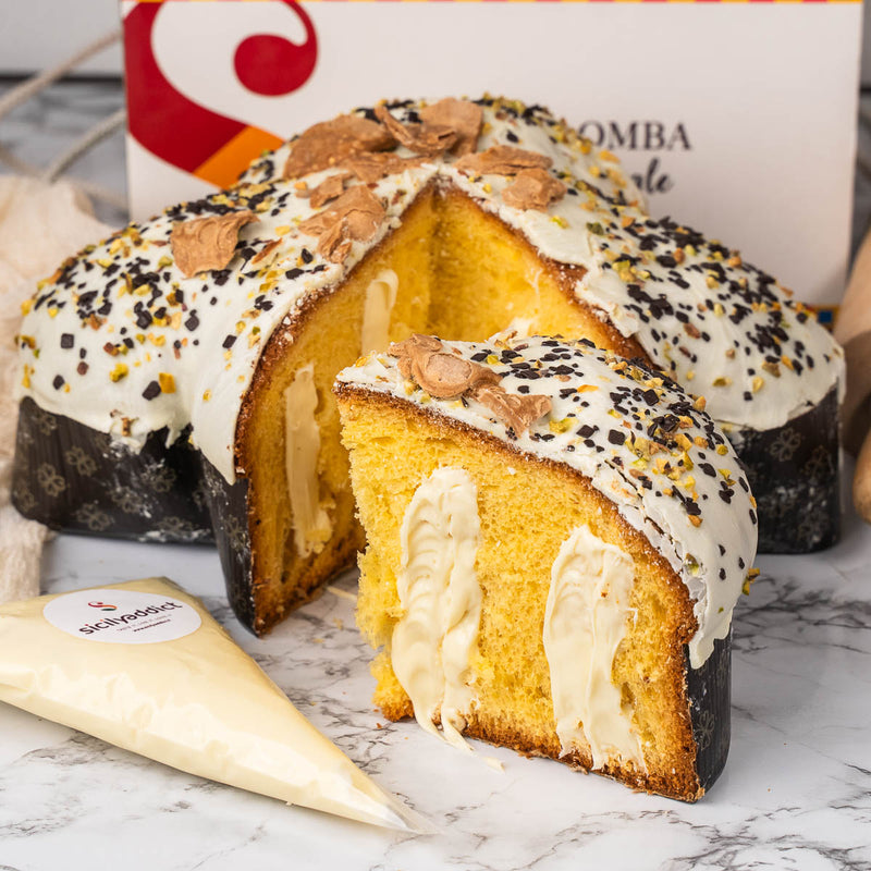 Colomba Artigianale al CANNOLO SICILIANO 800 g + 500g di ricotta in sac a poché