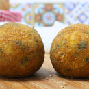 Arancini al ragù bianco con riso ai funghi e spinaci 200g x 4 Pezzi