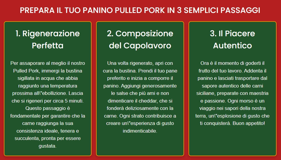 Box 2 Panini Pulled Pork di Suino Nero dei Nebrodi