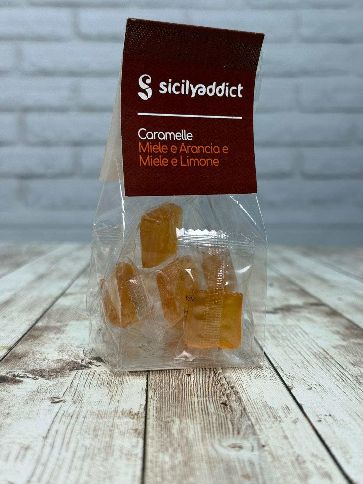 Artisanal honey, orange, and lemon candies 40g