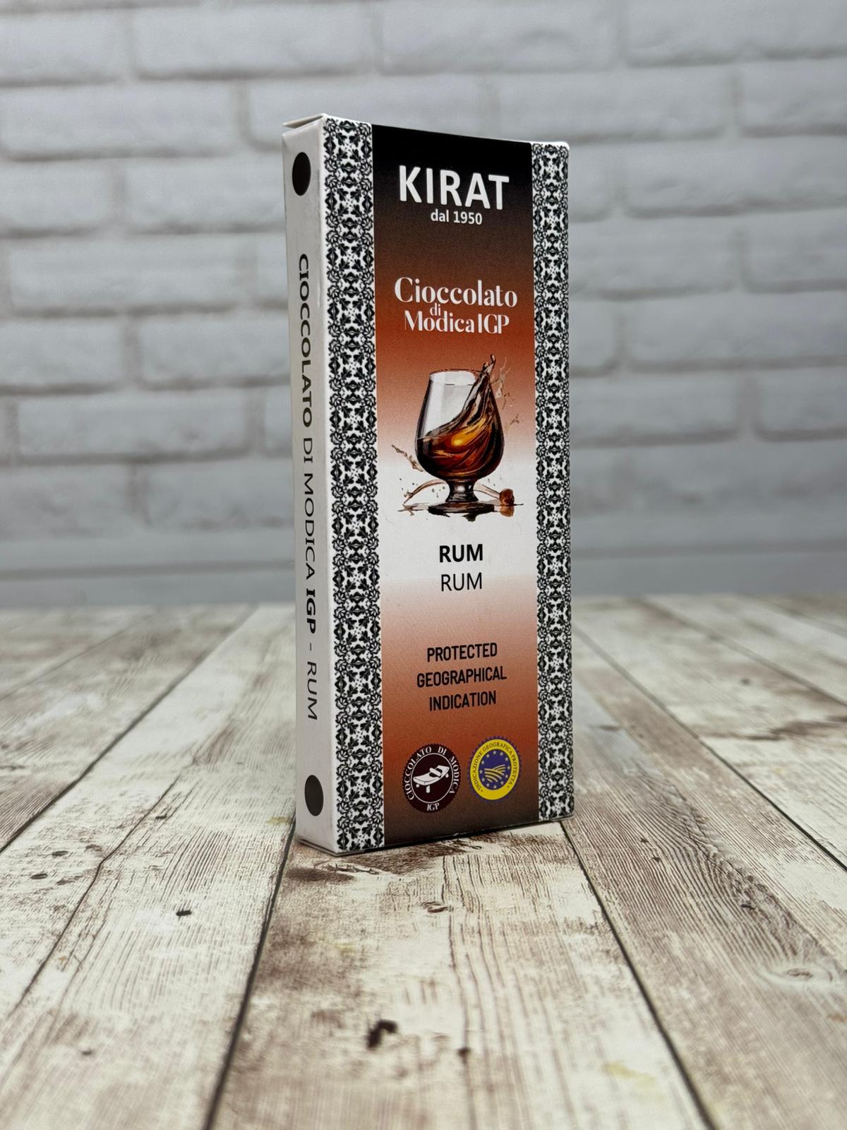 Chocolat de Modica IGP au Rhum 100g