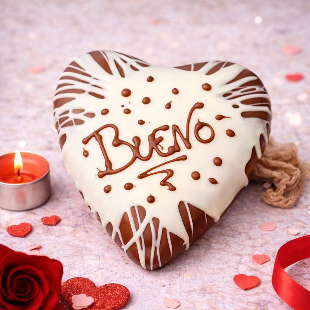 Cuore di cioccolato e Nocciole Ciokobueno 350g