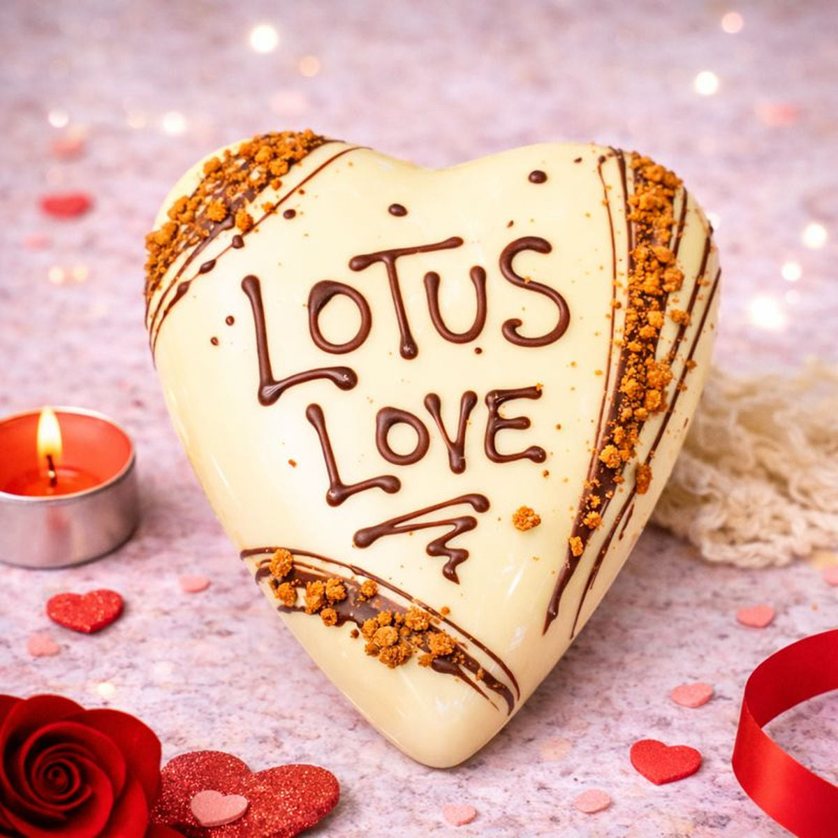 Cuore di cioccolato e Lotus Ciokolotus 350g