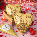 Cuore di cioccolato al Pistacchio artigianale 400g