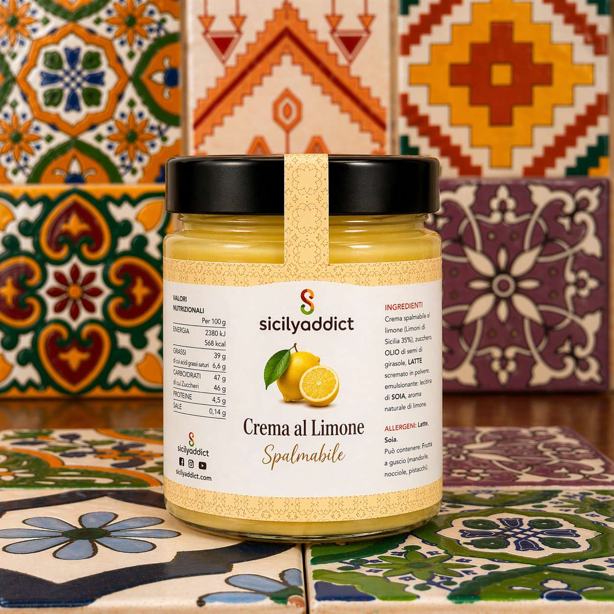 Lemon spreadable cream