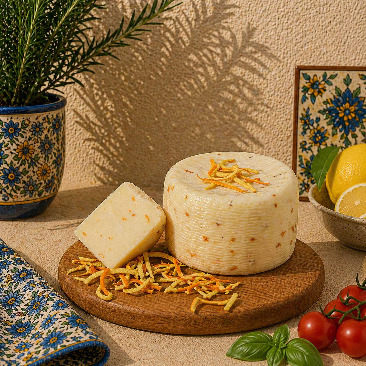 Formaggio canestrato all'arancia 350g