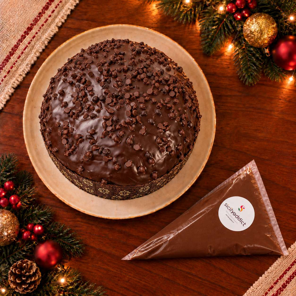 Panettone artigianale al Cioccolato Fondente