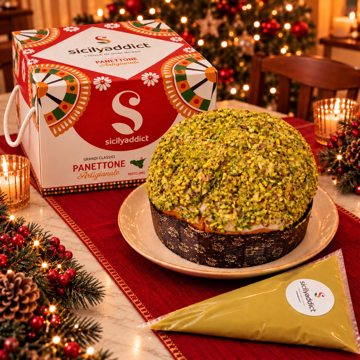 Panettone artigianale al Pistacchio