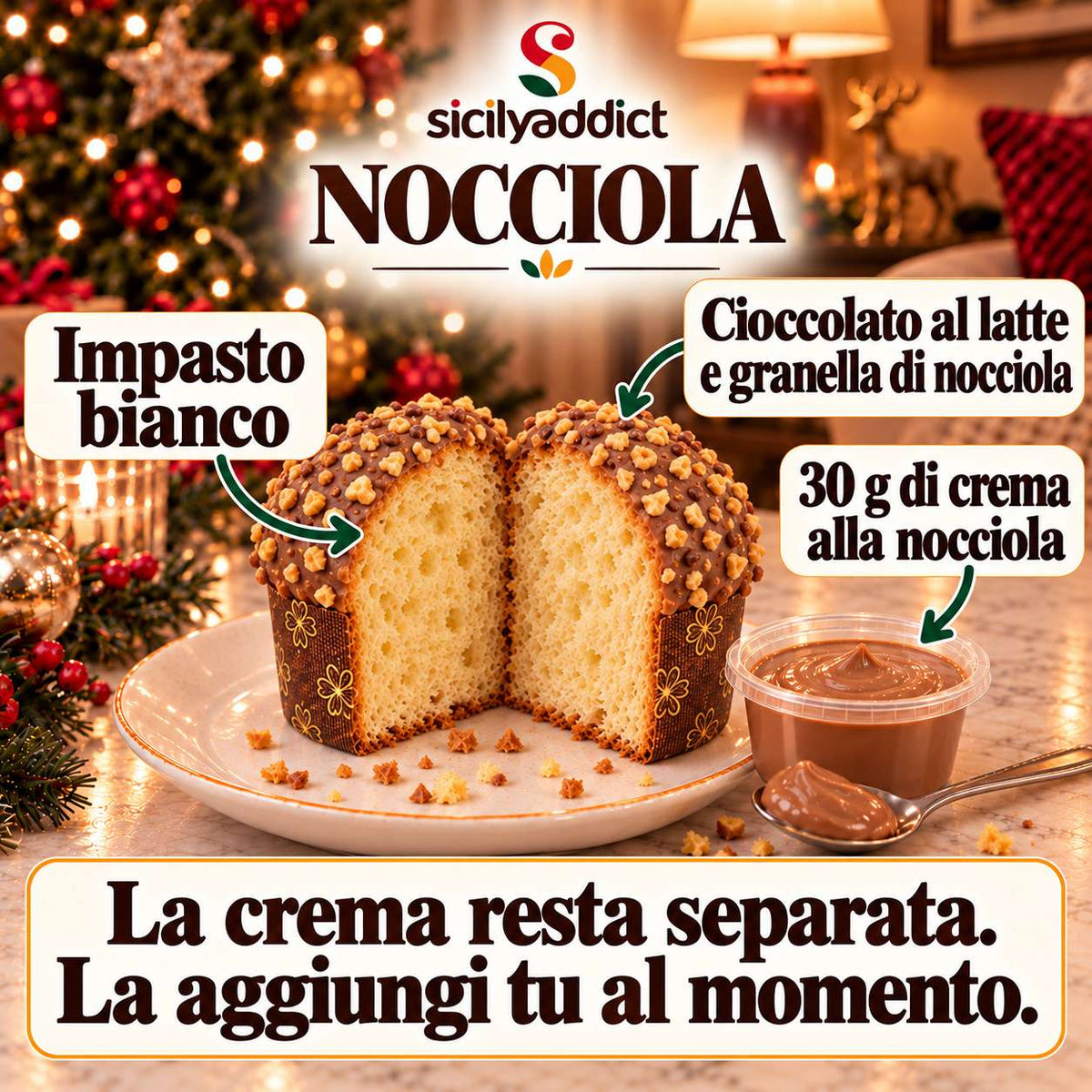 Panettoncino artigianale alla nocciola