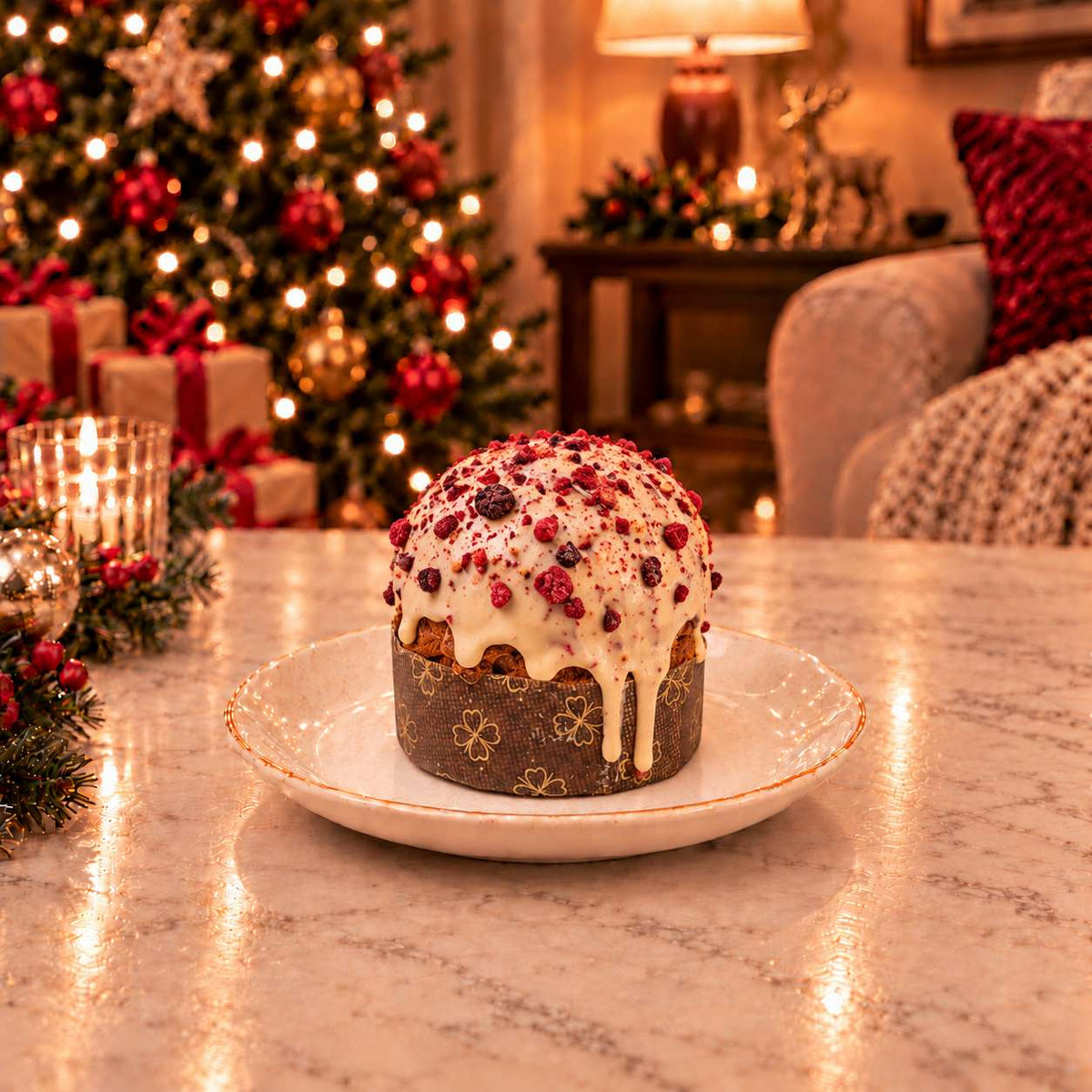 Panettoncino artigianale Frutti di Bosco e Cioccolato Bianco