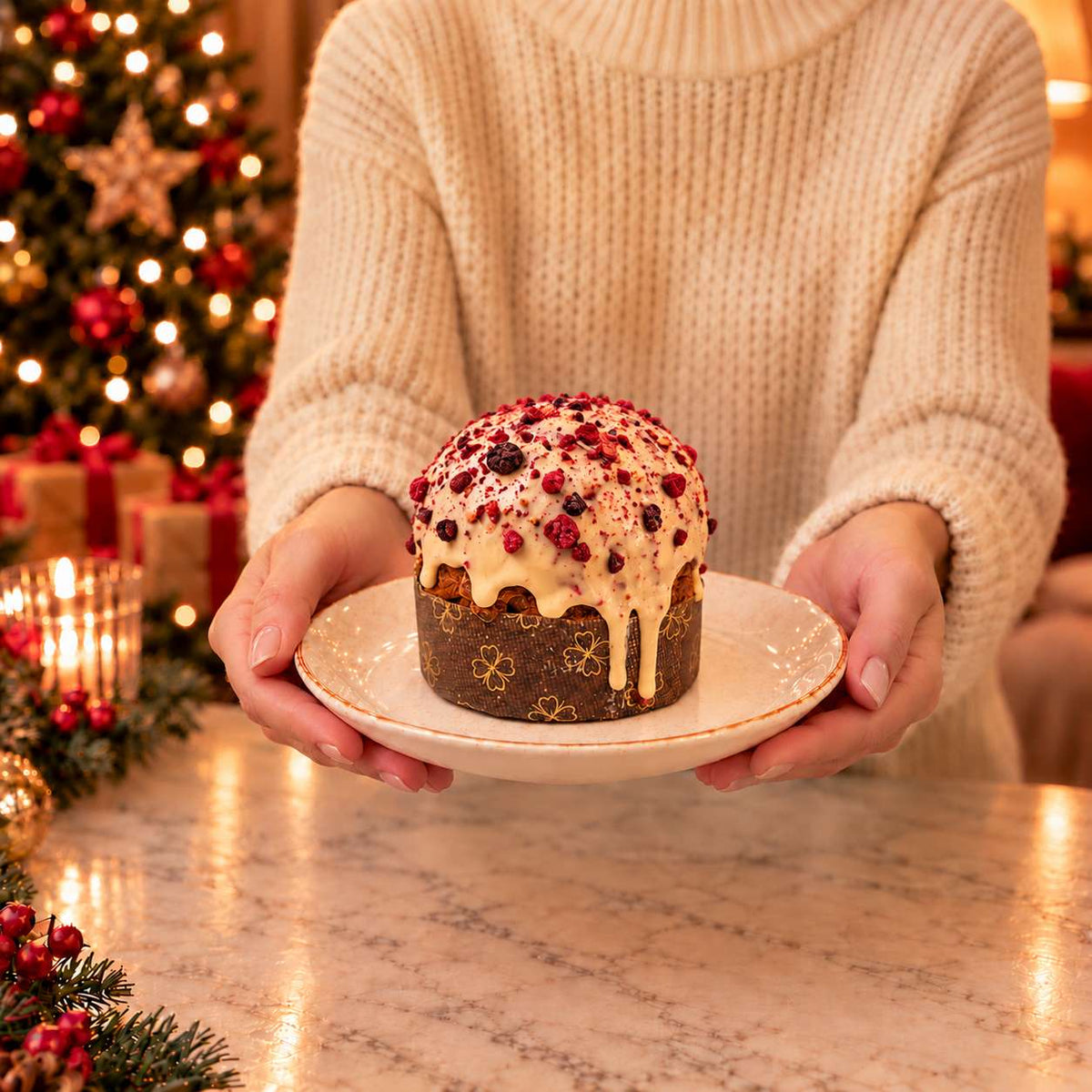 Panettoncino artigianale Frutti di Bosco e Cioccolato Bianco