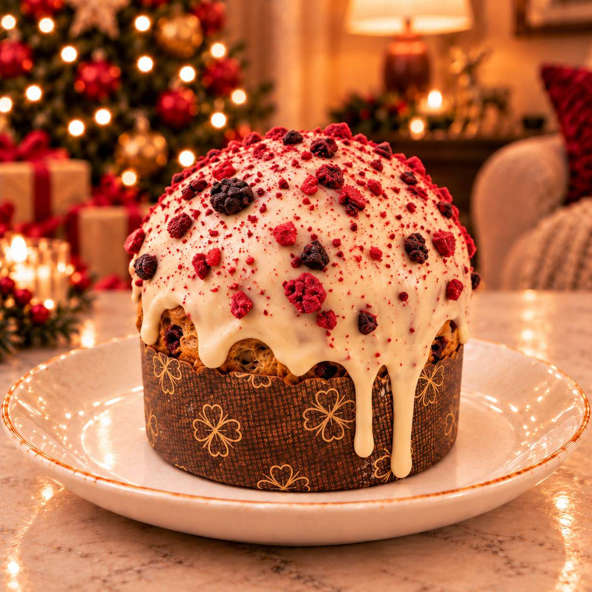 Panettoncino artigianale Frutti di Bosco e Cioccolato Bianco