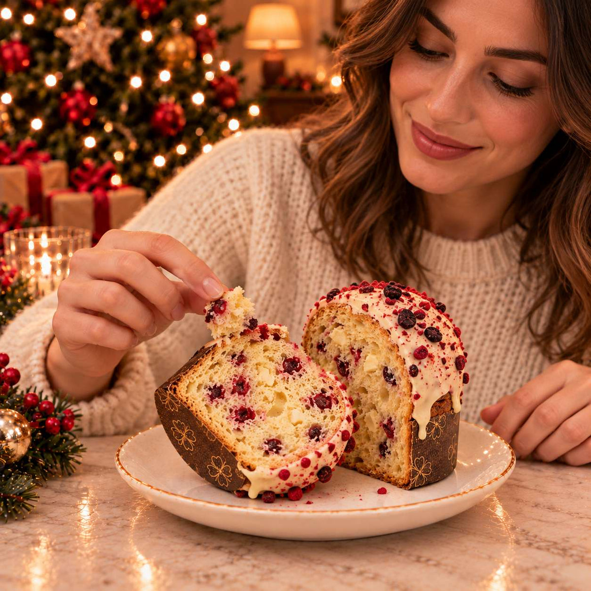 Panettoncino artigianale Frutti di Bosco e Cioccolato Bianco