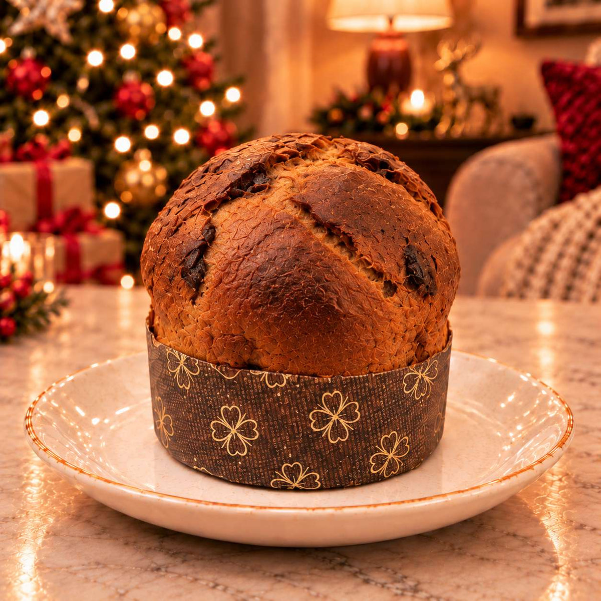 Panettoncino artigianale Amarene e cioccolato Fondente