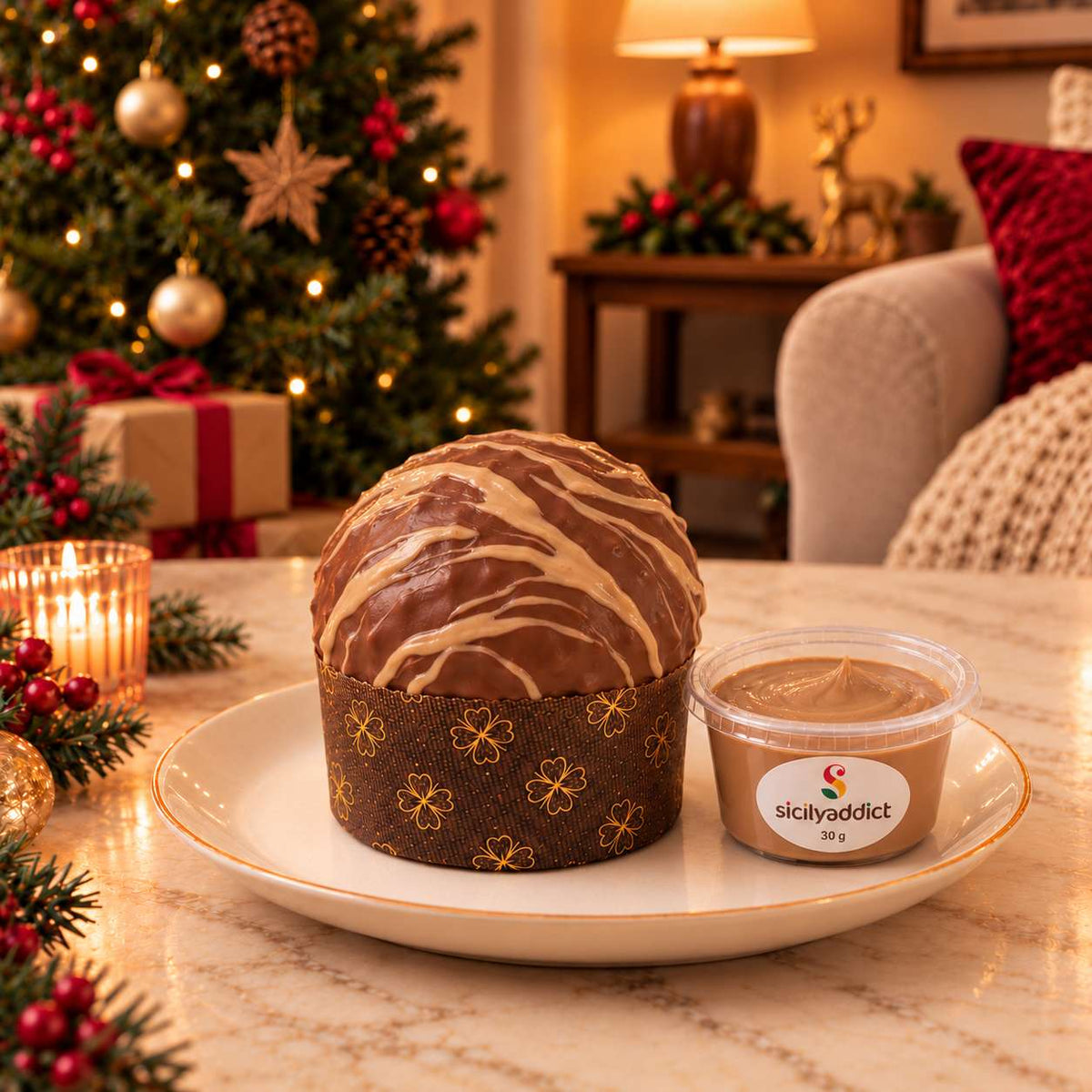 Panettoncino artigianale al cioccolato e nocciole Ciokonocciola