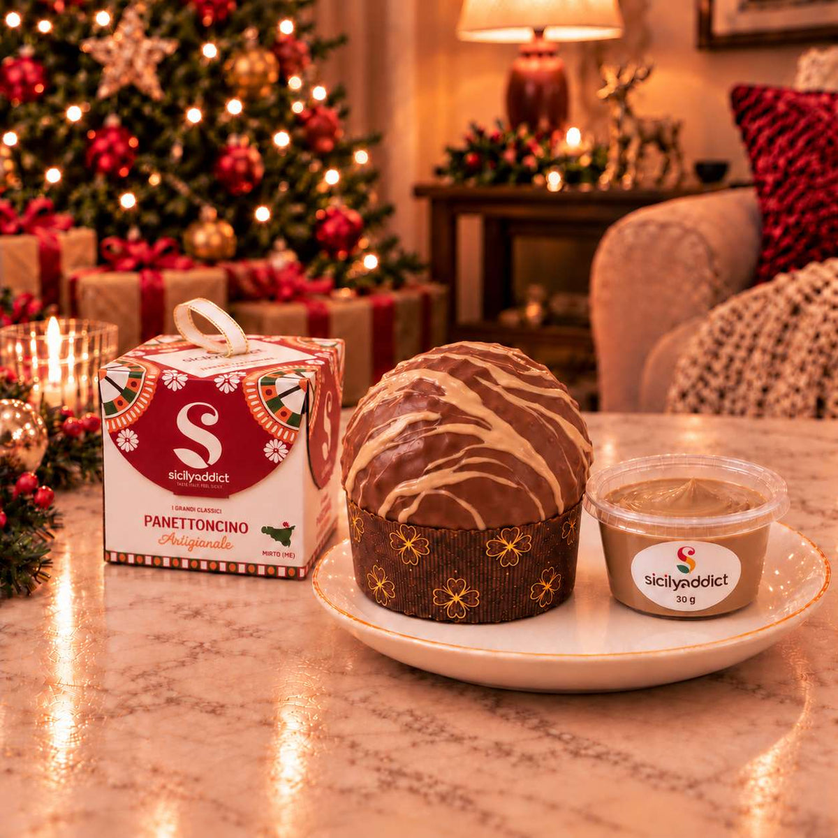 Panettoncino artigianale al cioccolato e nocciole Ciokonocciola
