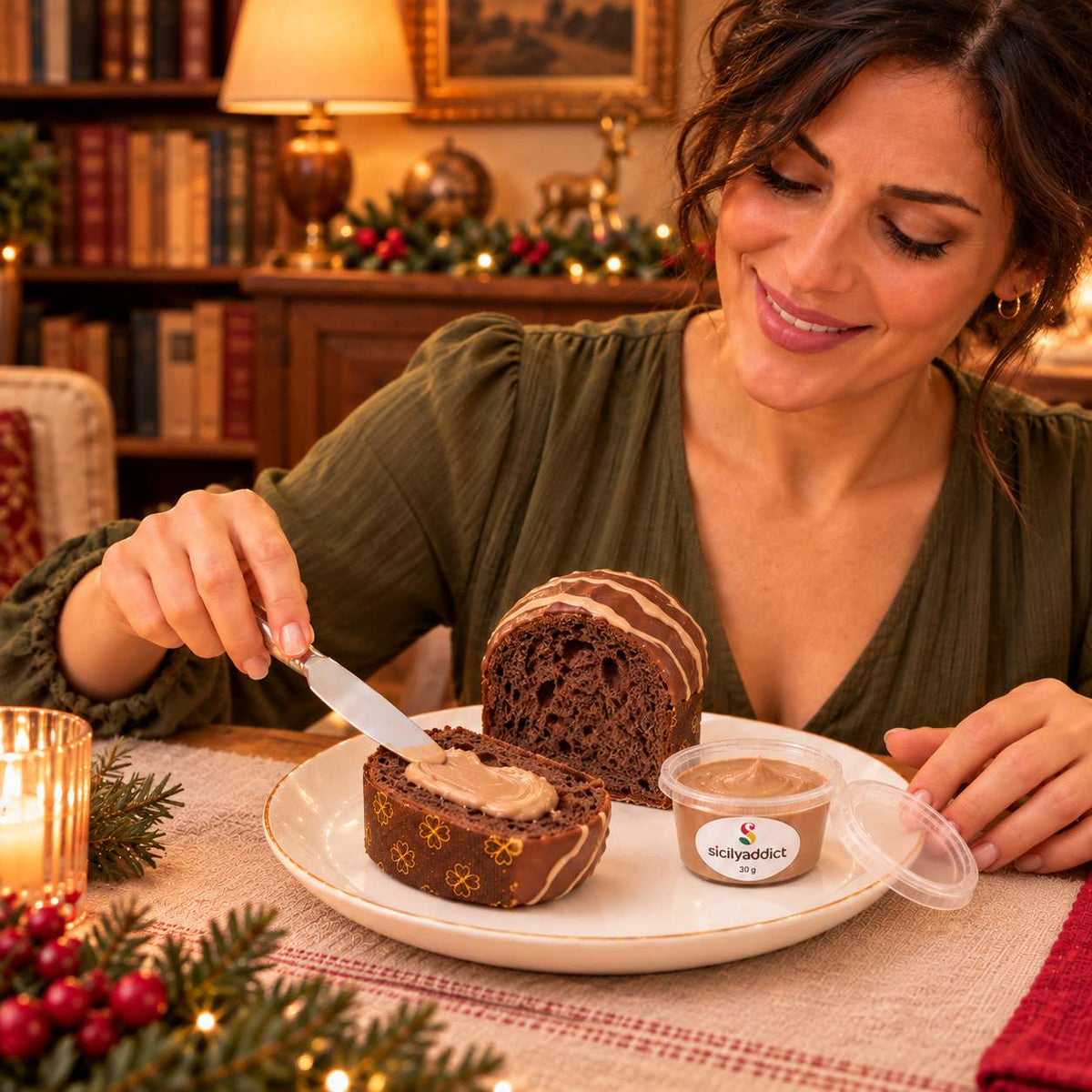 Panettoncino artigianale al cioccolato e nocciole Ciokonocciola