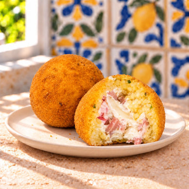 Arancini al limone con mortadella e formaggio fresco - SicilyAddict
