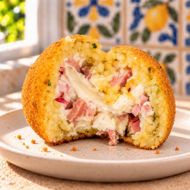 Arancini al limone con mortadella e formaggio fresco - SicilyAddict