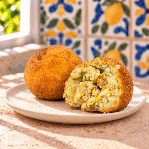 Arancini pistacchio e speck - SicilyAddict