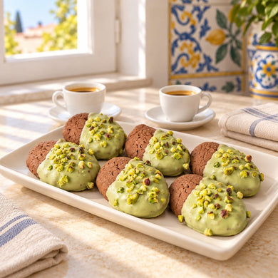 Biscottini al cioccolato e pistacchio Ciokopistacchio 250 g - SicilyAddict