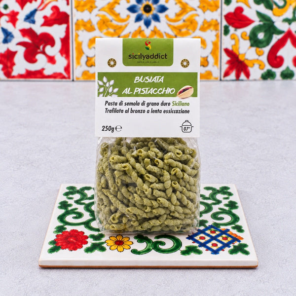 Busiate al pistacchio 250g - SicilyAddict