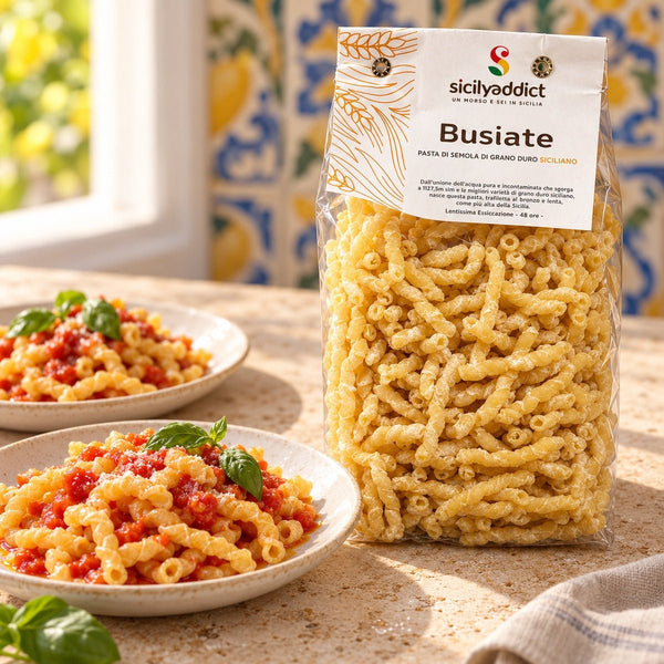 Busiate Artigianali grano 100% siciliano 500g - SicilyAddict