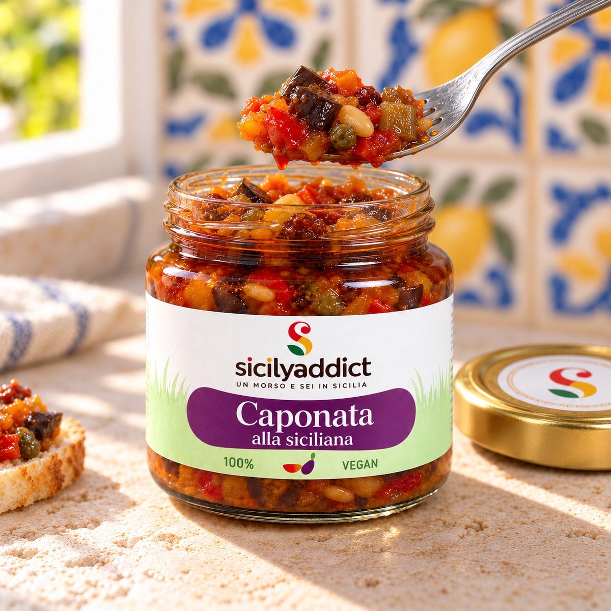 Caponata alla siciliana 190g - SicilyAddict