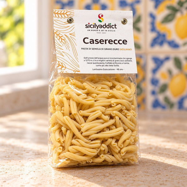 Caserecce Artigianali grano 100% siciliano 500g - SicilyAddict