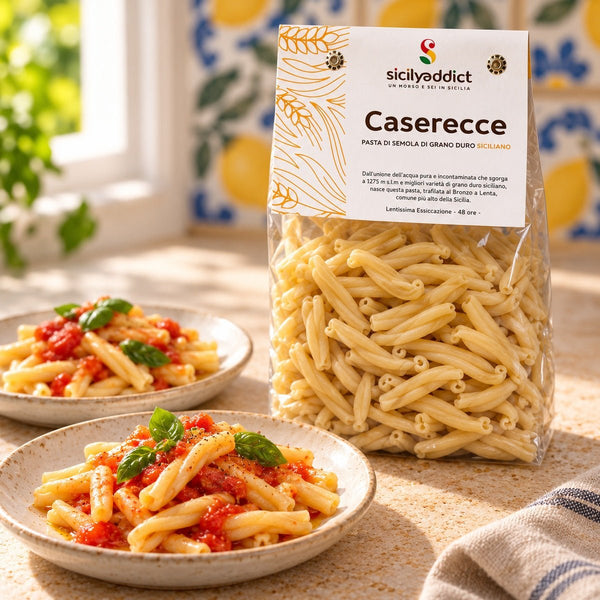 Caserecce Artigianali grano 100% siciliano 500g - SicilyAddict