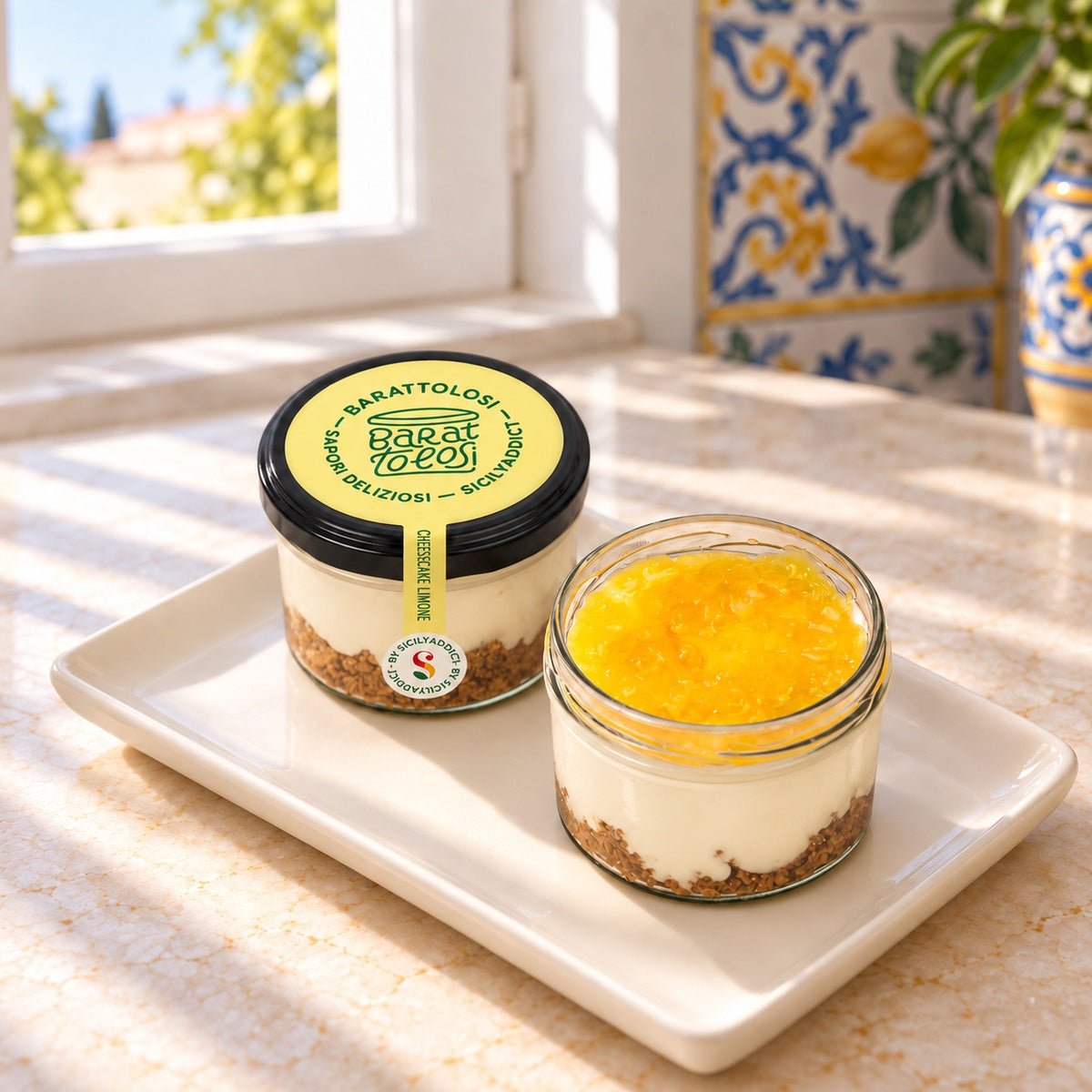 Cheesecake al limone in barattolo 150g - SicilyAddict