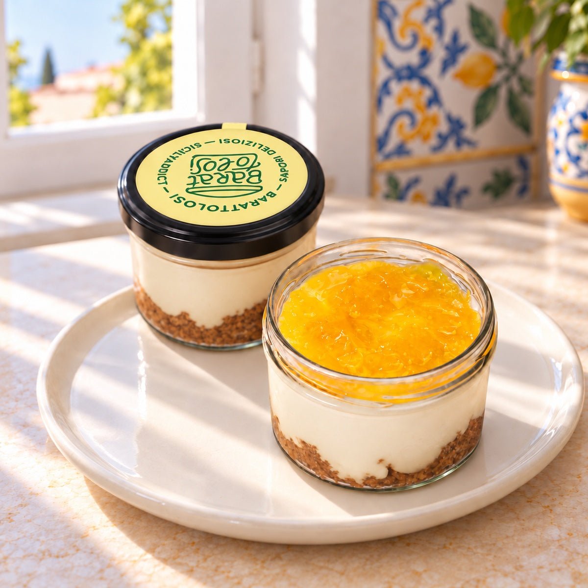 Cheesecake al limone in barattolo 150g - SicilyAddict
