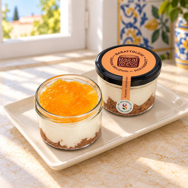 Cheesecake all'arancia in barattolo 150g - SicilyAddict