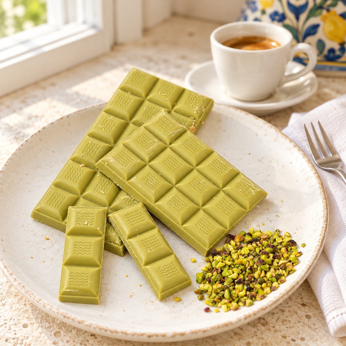 Cioccolato al pistacchio 80g - SicilyAddict
