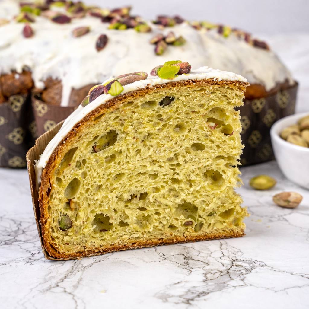 Colomba Impasto Pistacchio e Cioccolato Bianco 1kg - SicilyAddict