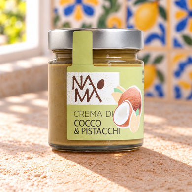 Crema di cocco e pistacchi Namà - SicilyAddict