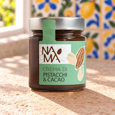 Crema di pistacchi e cacao Namà - SicilyAddict