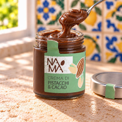 Crema di pistacchi e cacao Namà - SicilyAddict