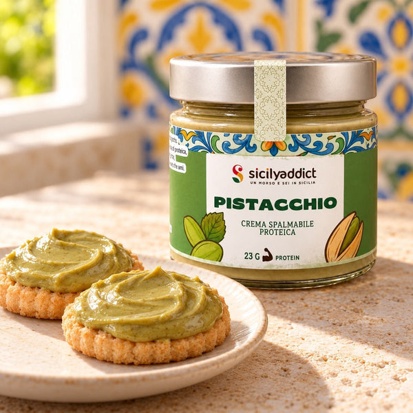 Crema proteica al pistacchio senza zucchero 200g - SicilyAddict