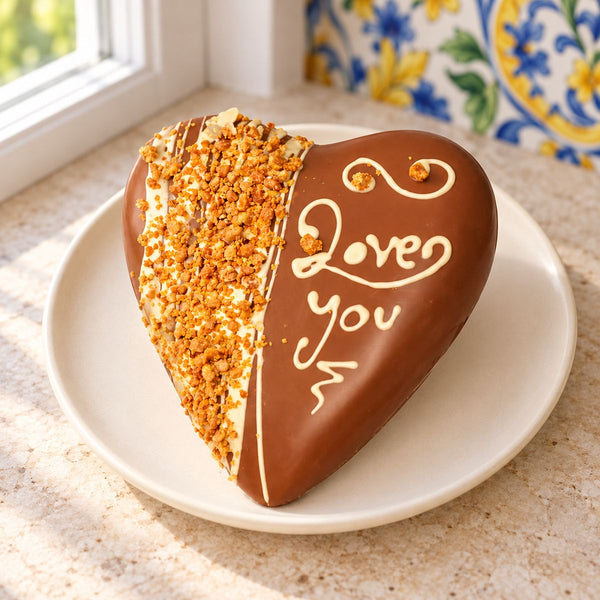 Cuore di cioccolato Ciokocaramel 350g + 150 g sac a poche - SicilyAddict