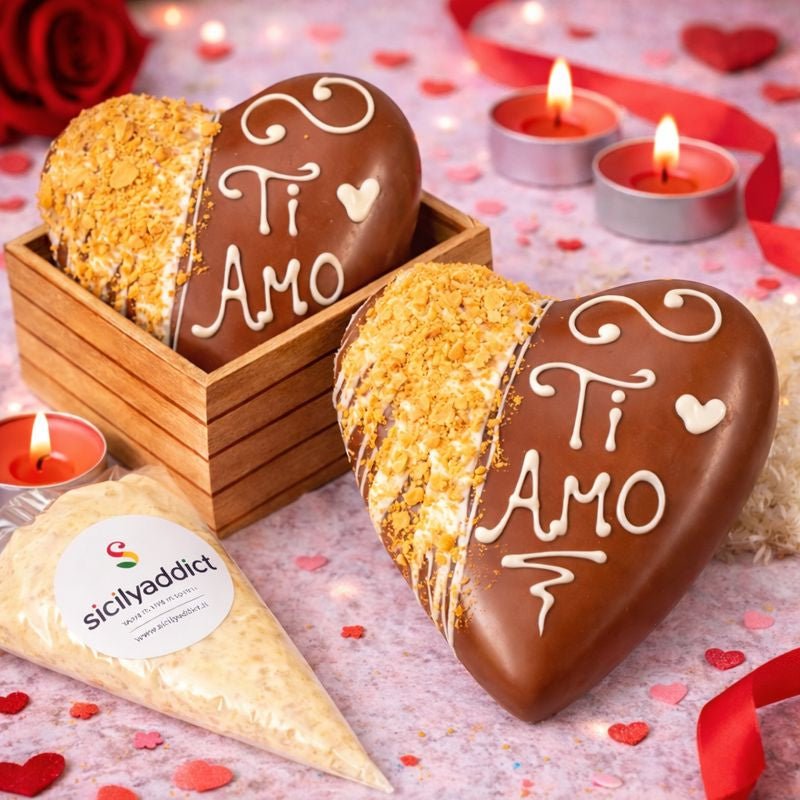 Cuore di cioccolato Ciokocereali 400g + 150 g sac a poche - SicilyAddict